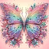 Framed Diamond Painting - Special Shaped - Butterfly (25x25cm)