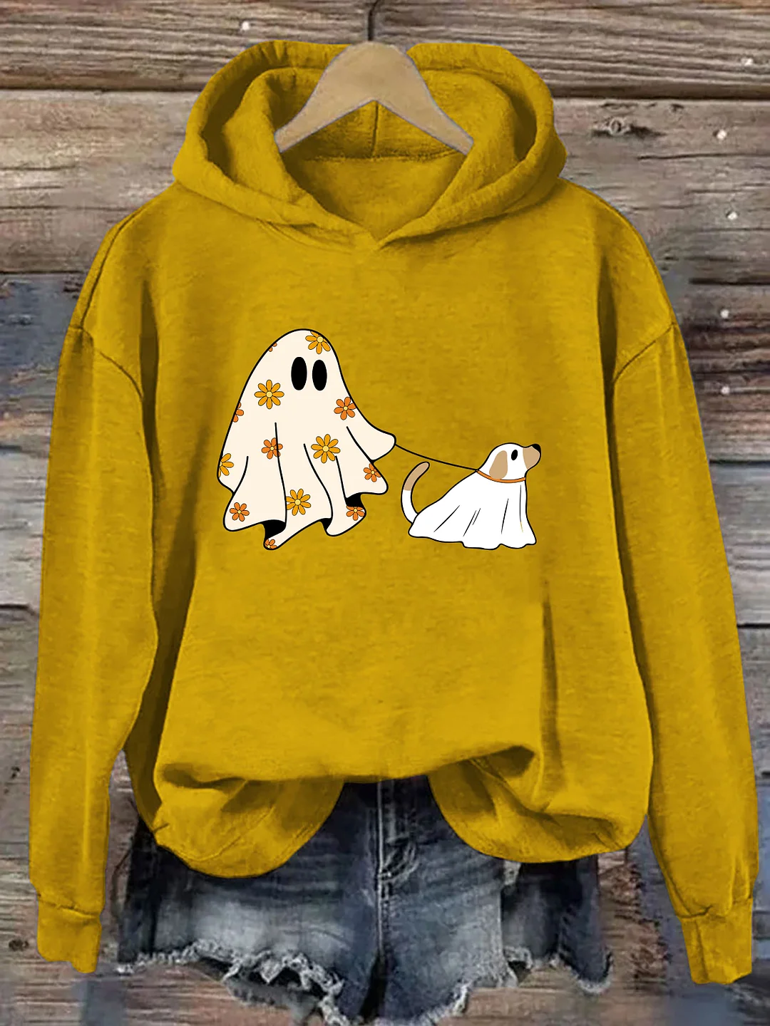 Сute Ghost Dog Halloween Hoodie