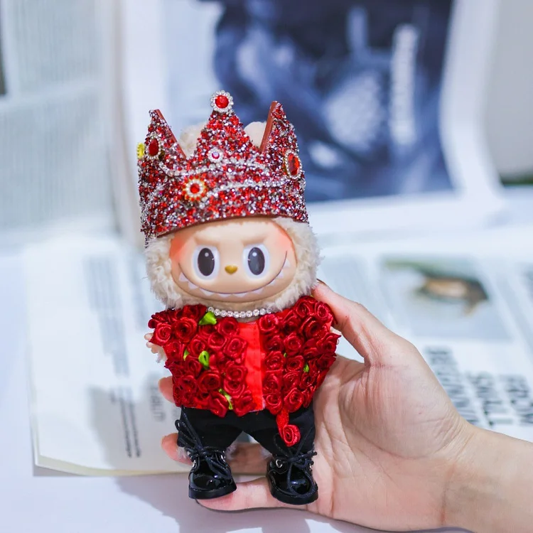 G-Dragon 赤バラ衣装 Labubu コスチューム Labubu Replacing Clothes GD Style G-Dragon Concert Red Rose Set