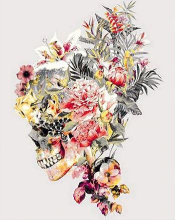 

Floral Skull – Paint By Numbers - 40*50CM, 501 Original