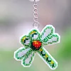 Bead Embroiderys - Dragonfly Beaded Counted Cross Stitch Ornament Kit for Adults Beginners