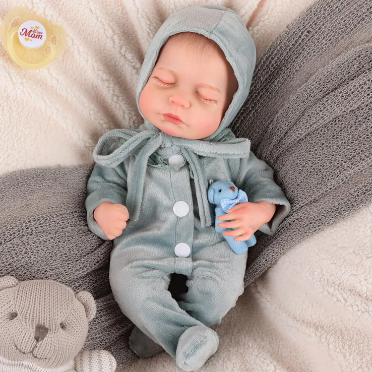 Babeside Sleeping Reborn Baby Lucy 12" Little Infant Girl Emotional Comfort Companion