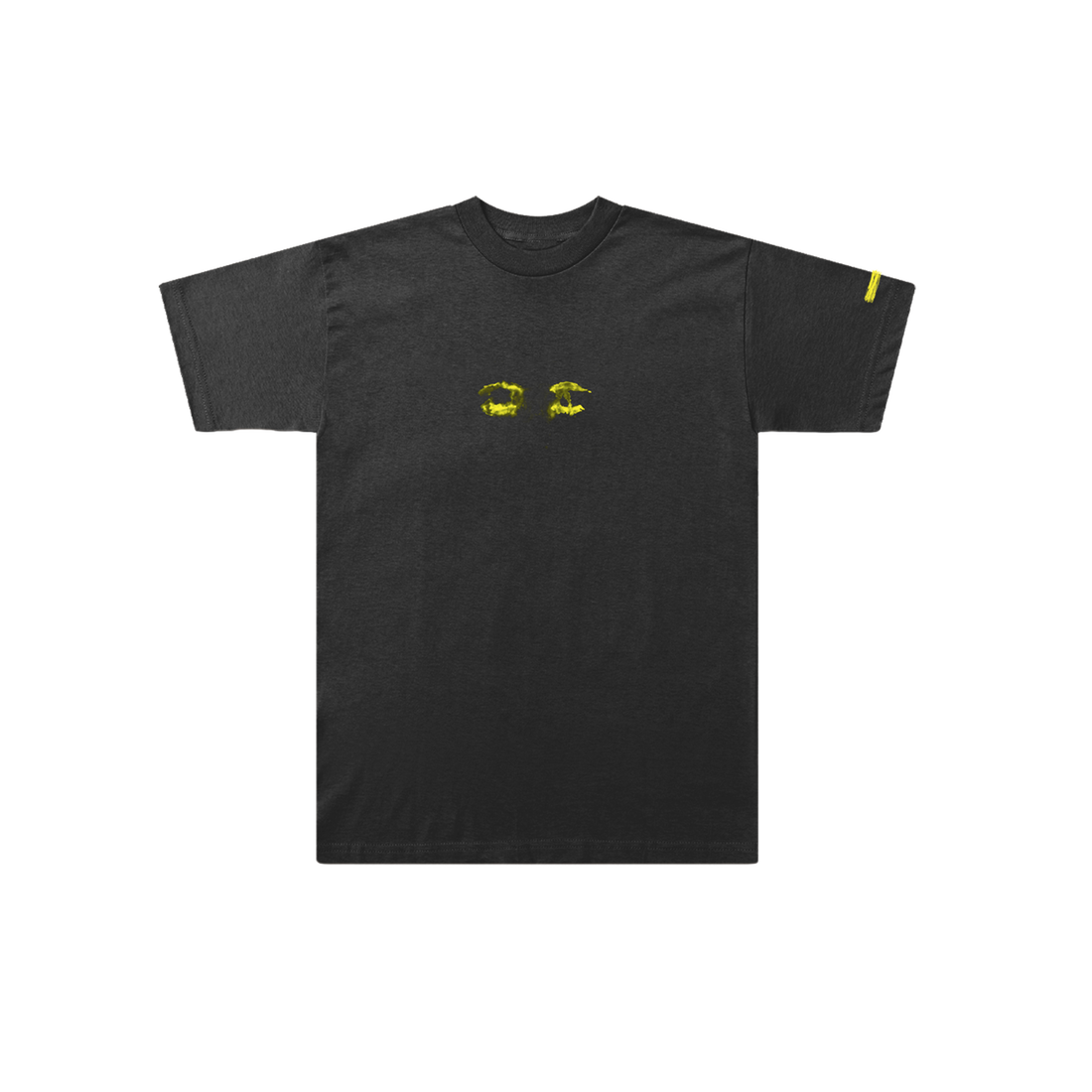 "ed sheeran black minimal eye graphic t shirt front"