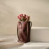 Pure Handmade Retro Water-dyed Vegetable Tanned Cowhide Ladies Shoulder Bag Handbag