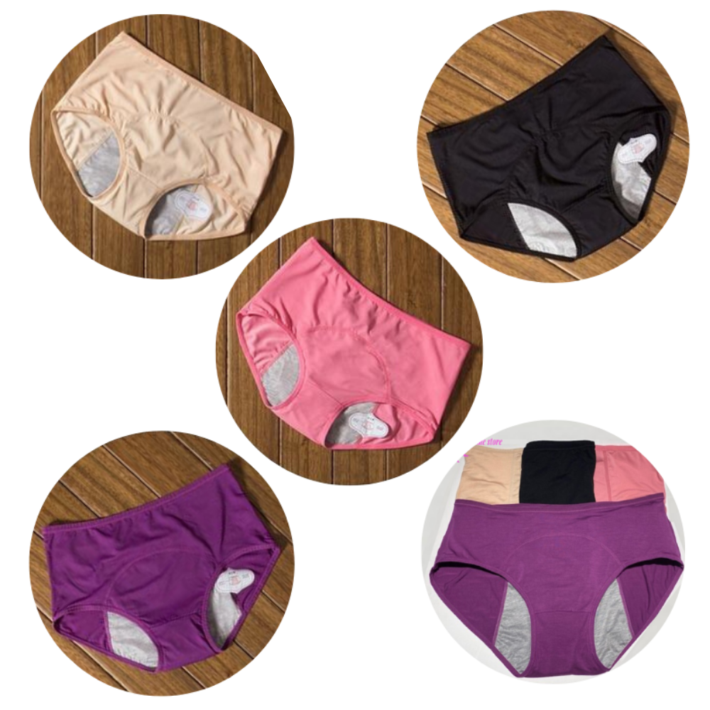 Leakproof Underwear for Women Incontinence (5pcs-A,3XL)