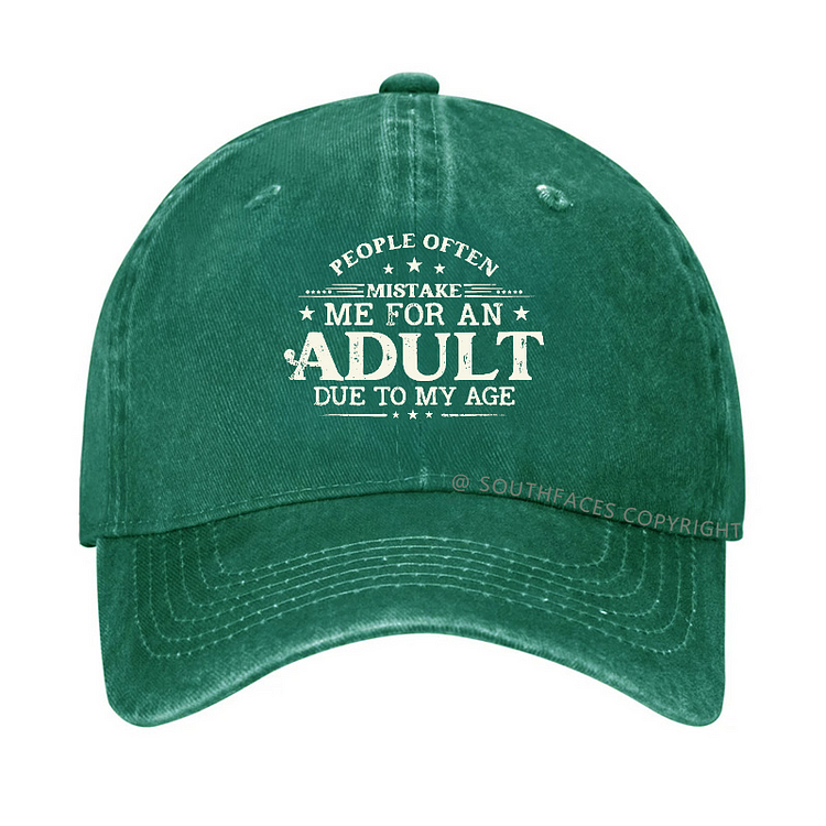 People Often Mistake Me For An Adult Due To My Age Hat