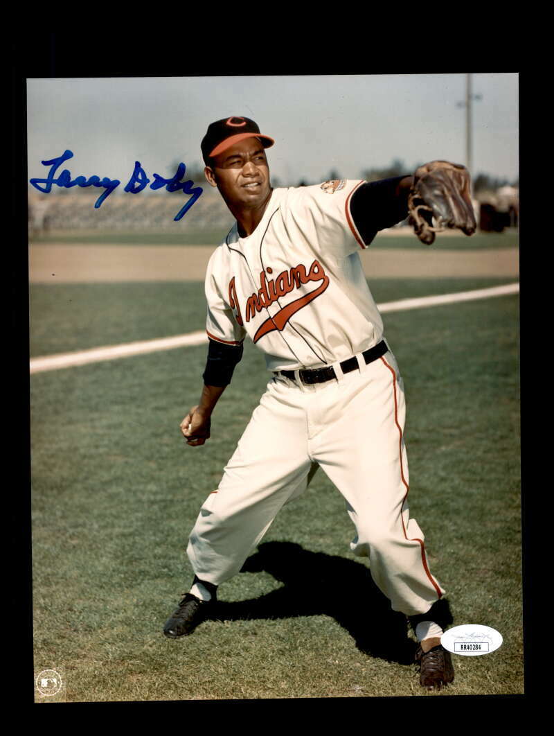 Larry Doby JSA Coa Signed 8x10 Photo Poster painting Autograph