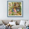 Garden Bungalow-11CT Stamped Cross Stitch 60*60cm/23.62*23.62in(Brand)