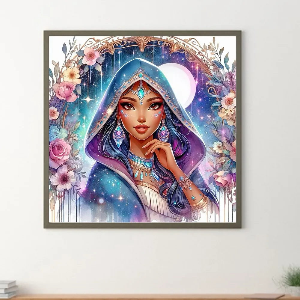 Diamond Painting - Full Round Drill - Princess Pocahontas(Canvas|40*40cm)