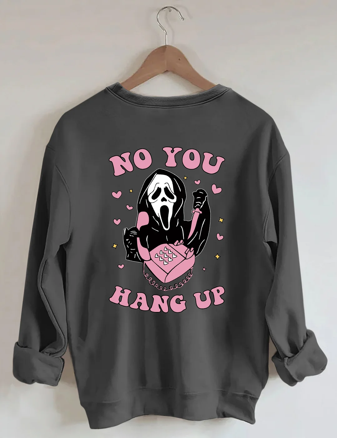 No You Hang Up Ghost Face Sweatshirt