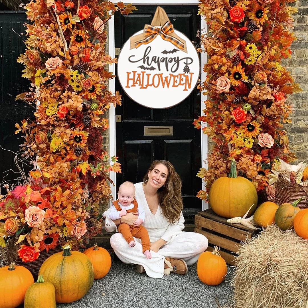 Happy Halloween door hanger- Autumn special 40% discount