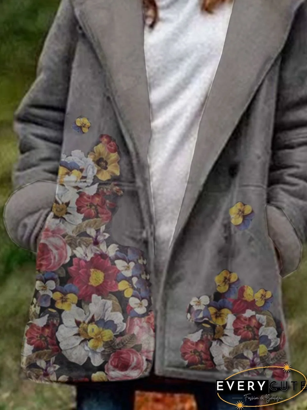 Large size Long Sleeve Vintage Hoodie Overcoat