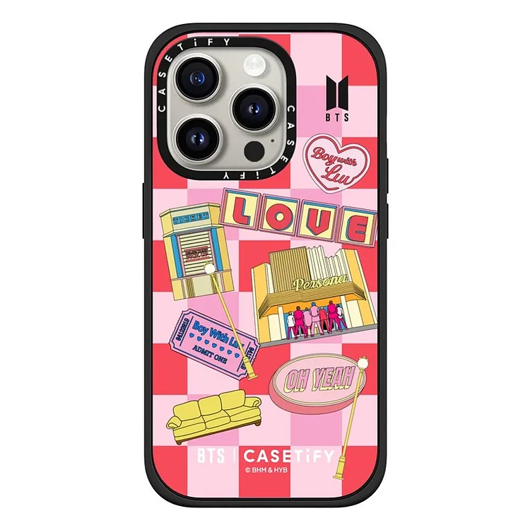 BTS Boy With Luv Checkered Phone Case