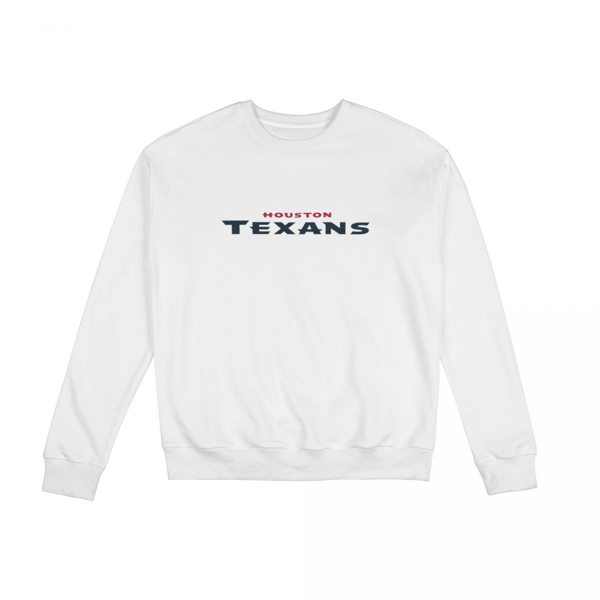 Houston Texans Wordmark Unisex Round Neck Sweatshirt