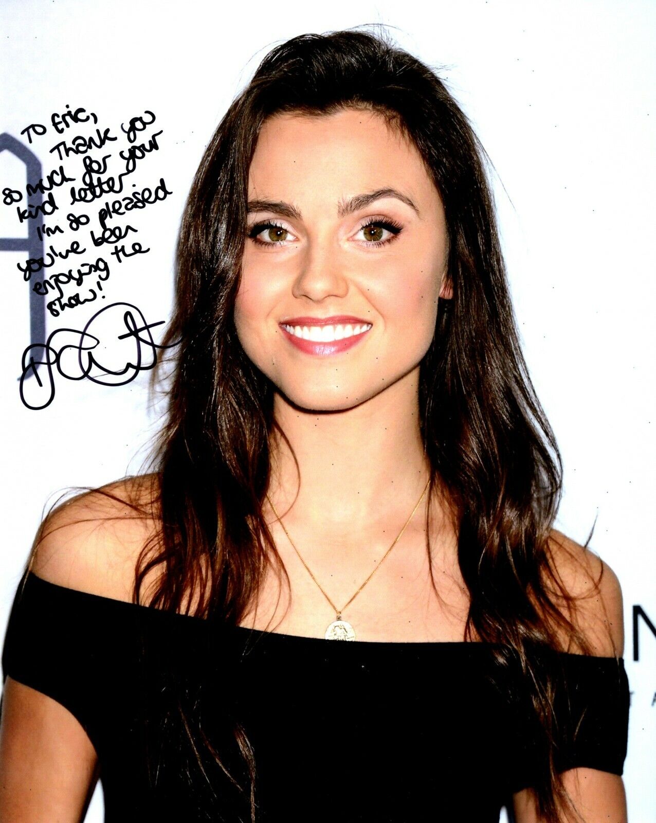 TO ERIC - Poppy Drayton Signed - Autographed Charmed Actress 8x10 inch Photo Poster painting