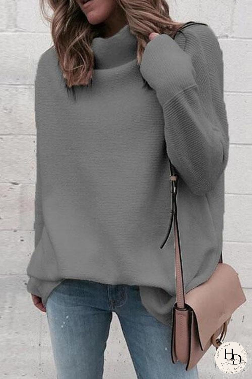 Pure White Ribbed Knitting Top