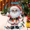 Acrylic Shaking Head Desktop Diamond Art Kits for Adults Beginner (Santa Claus)