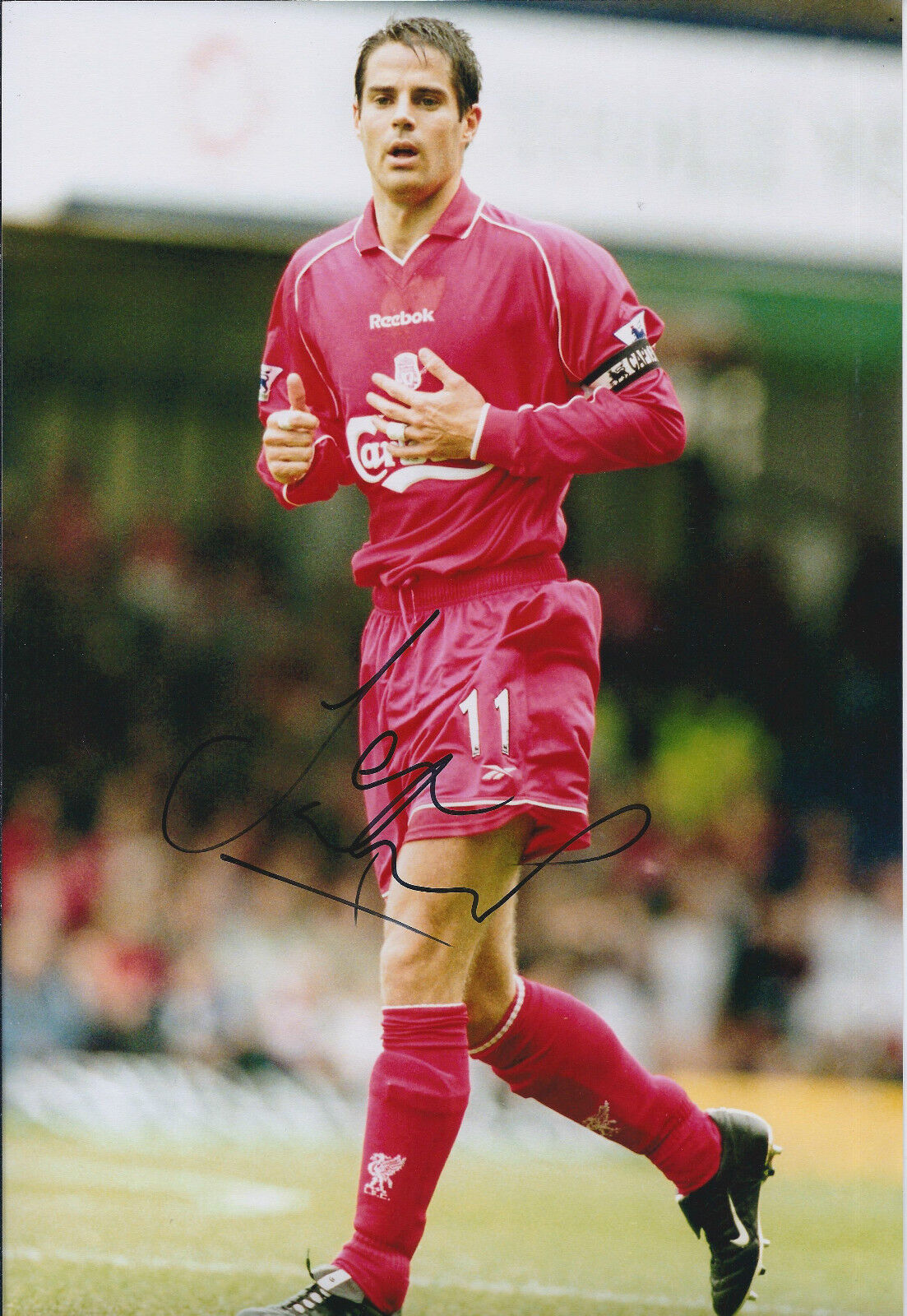 Jamie REDKNAPP Signed Autograph 12x8 Photo Poster painting AFTAL COA Liverpool Authentic RARE