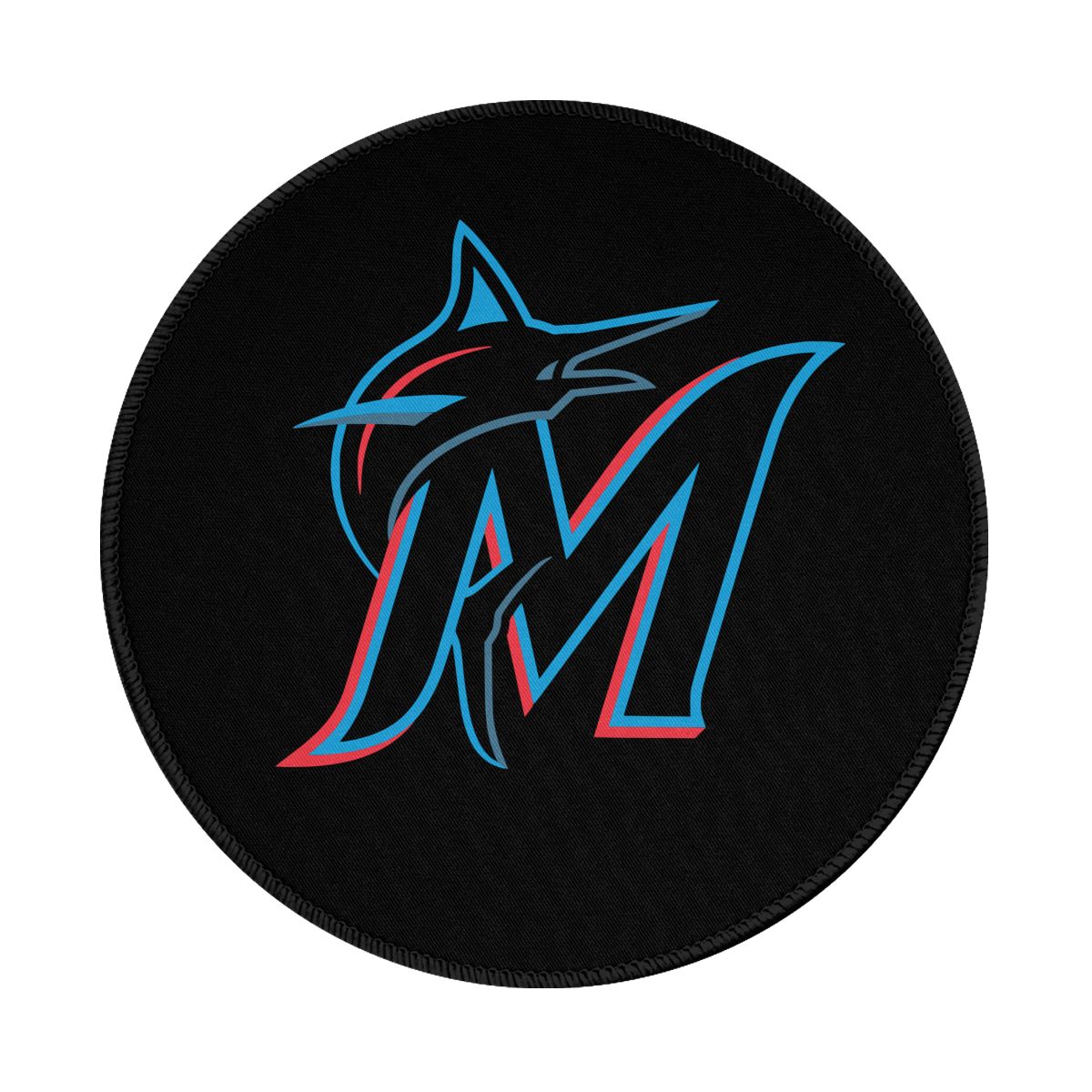 Miami Marlins Non-Slip Rubber Round Mouse Pad
