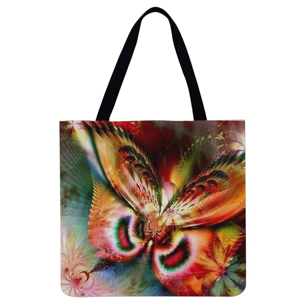 Linen Tote Bag -  Butterfly
