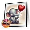 Valentinstag Liebe Tiere - quadratischer Bohrer Diamantmalerei - 35*35cm