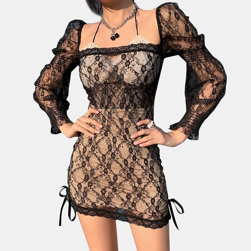 "Allure"Lace Slim Dress