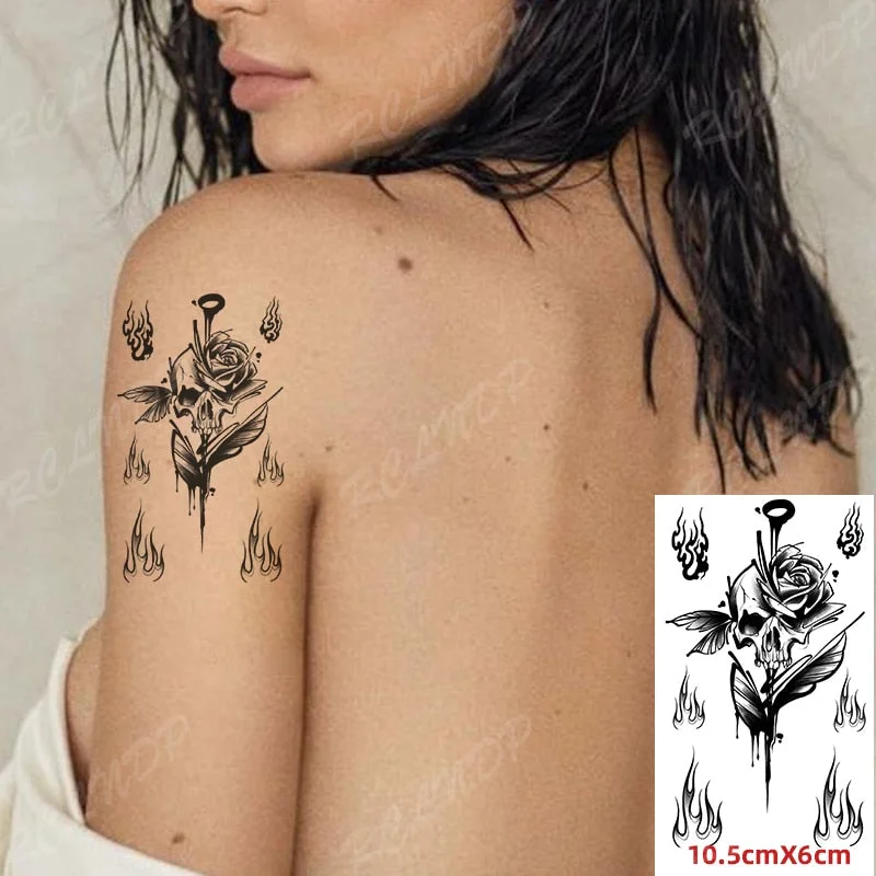 Waterproof Temporary Tattoo Sticker Shark Big Fish Anchor Sea Animal Body Art Flash Tatto Fake Tatoo for Women Men
