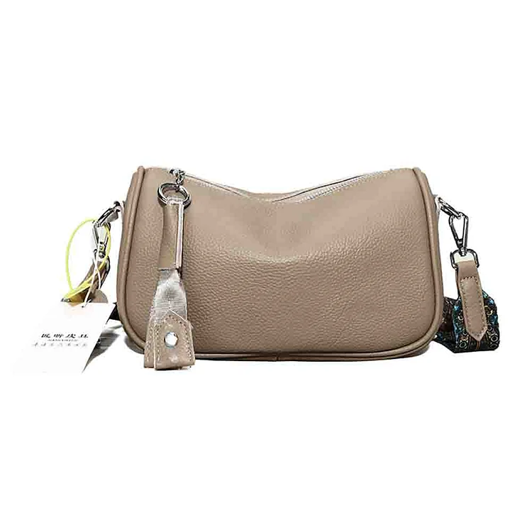 First Layer Cowhide Shoulder Bag Elegant Lady Crossbody Bag Casual for Vacation
