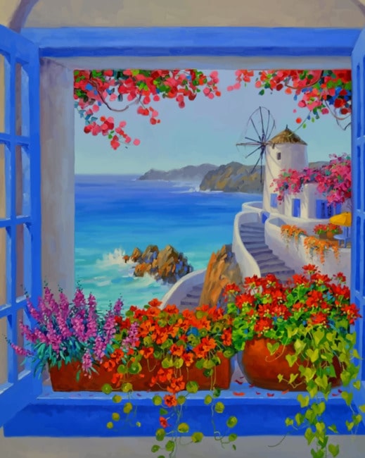 

Mikki Senkarik Santorini – Paint By Numbers - 40*50CM, 501 Original