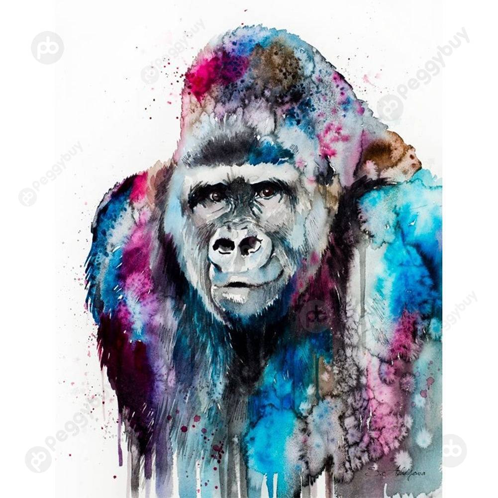 

40*50CM Paint By Numbers-Chimpanzee, 501 Original