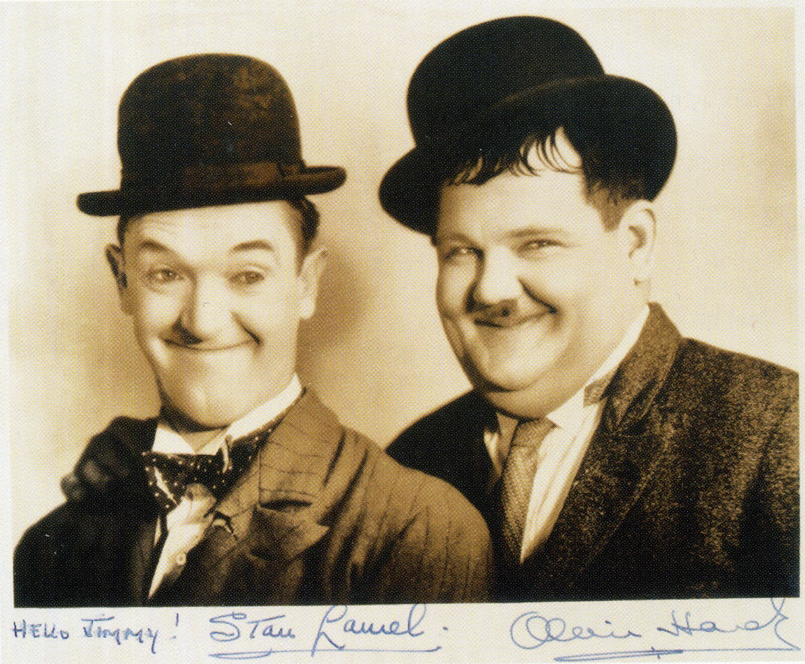 LAUREL & HARDY Signed Photo Poster paintinggraph - Comedy Film Actors - preprint