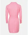 O Neck Long Sleeve Bodycon Braided Sweater Dress
