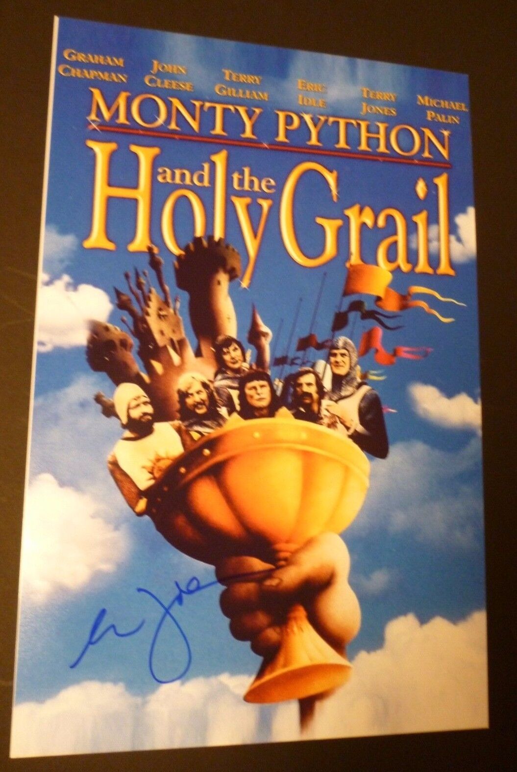 ERIC IDLE Authentic Hand-Signed Monty Python & Holy Grail