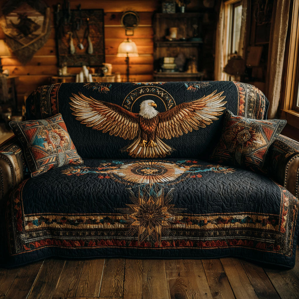 Soaring Eagle Quilted Sofa Cover NCU0TV869 everthome