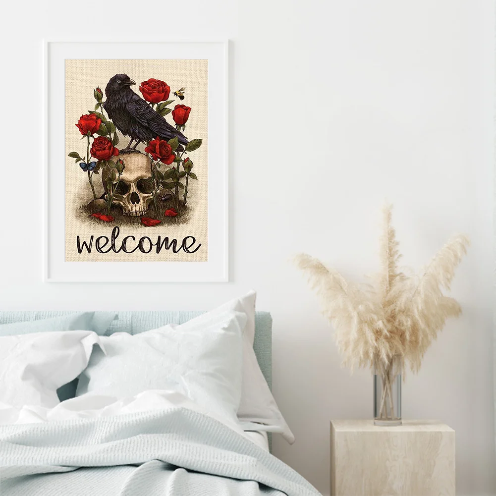 11ct Stamped Cross Stitch - Crow(35*51cm)