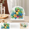 Acrylic Parrot Diamond Painting Napkin Rack Decor for Home Office Decor