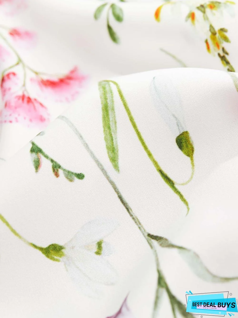 Casual Floral Short Sleeve Blouse