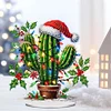 Cactus acrylique - ornement d&rsquo;artisanat de bricolage 5d