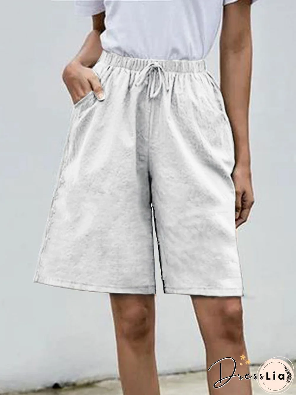 Cotton And Linen Shorts