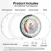 (18.5cm)DIY Acrylic Jigsaw Puzzle Window Hanging with Hanging Chain DIY Stained Glass Decoration Round Window Puzzle Decor for DIY Craft Project (Butterfly Beauty)