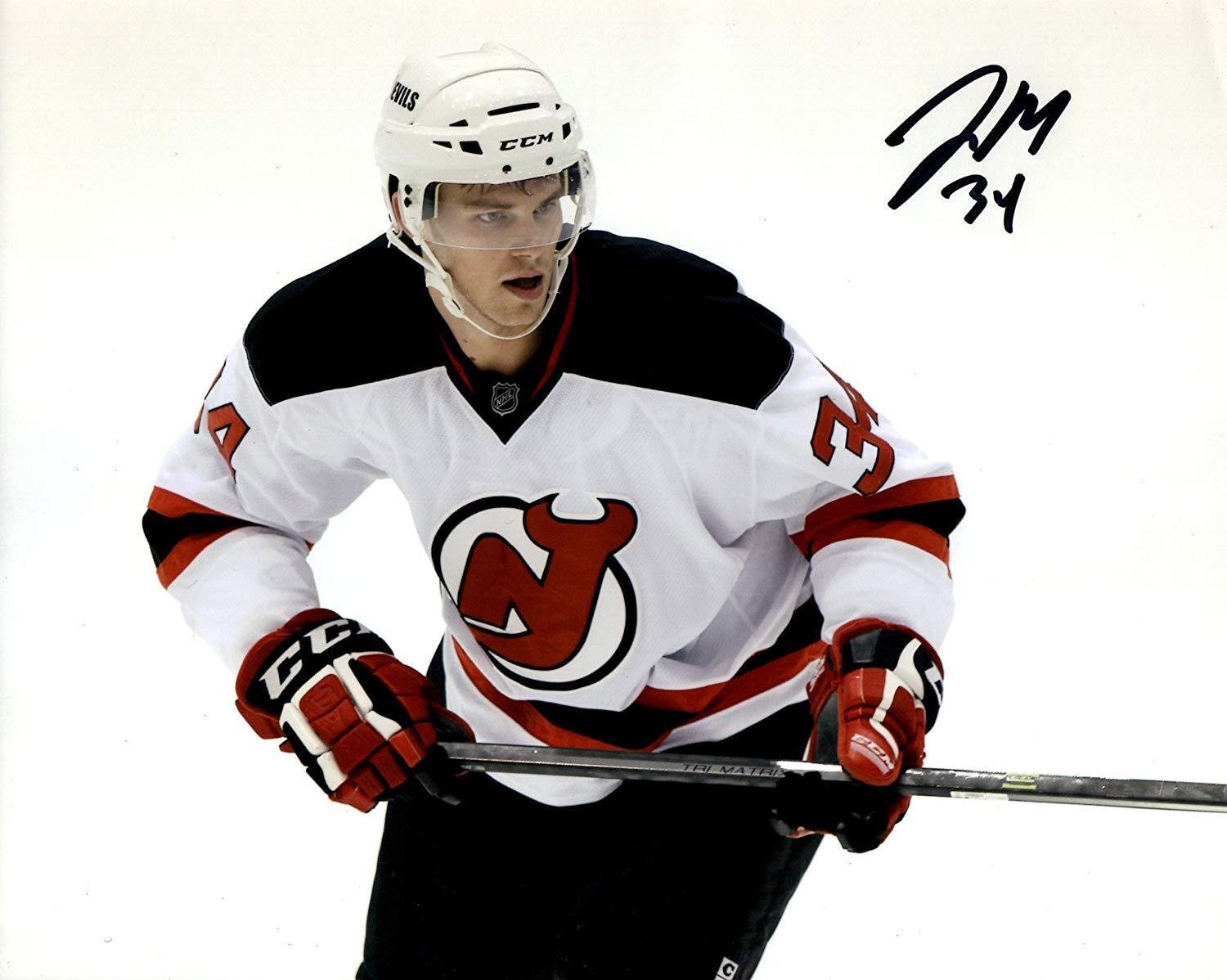 Jon Merrill autographed signed 8x10 Photo Poster painting NHL New Jersey Devils