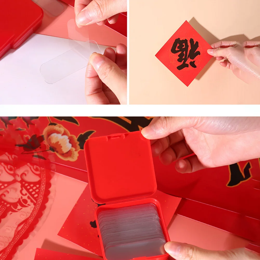 60pcs Strong Double Sided Tape Adhesive Sticky Pad for Kitchen Home Decor