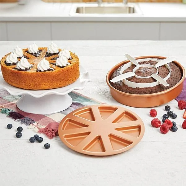3-in-1 Copper Mold Cake Pan