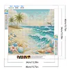 Diamond Painting -DIY Round Drill Seaside(40x40cm)