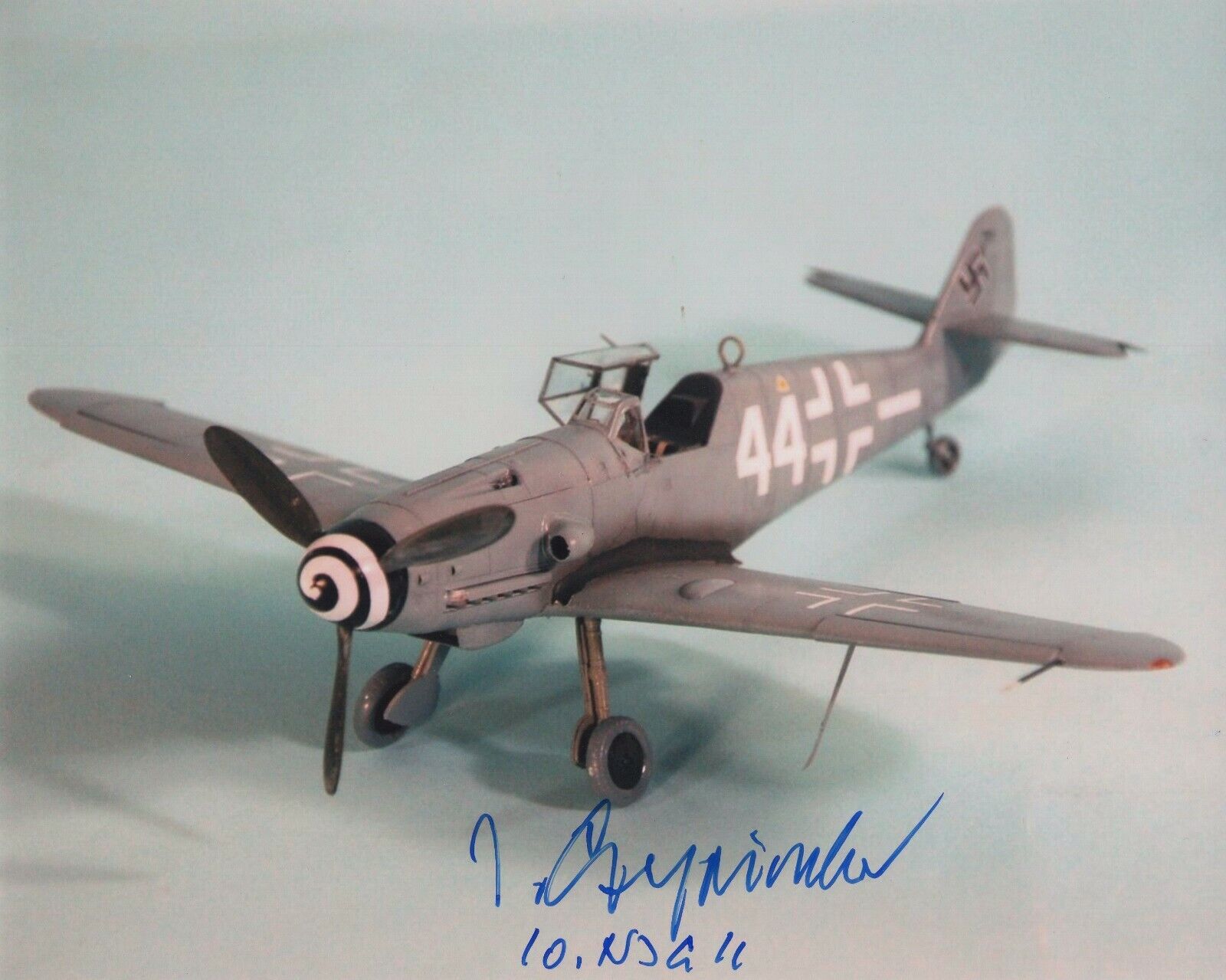 JORG CZYPIONKA SIGNED AUTOGRAPH 8X10 Photo Poster painting WWII GERMAN FIGHTER PILOT #3