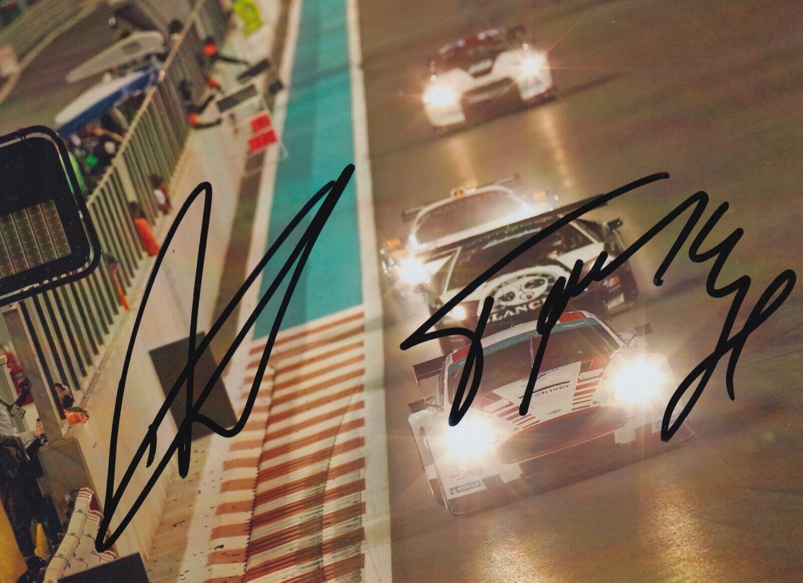 Darren Turner, Tomas Enge Hand Signed 7x5 Photo Poster painting - FIA GT Championship 8.