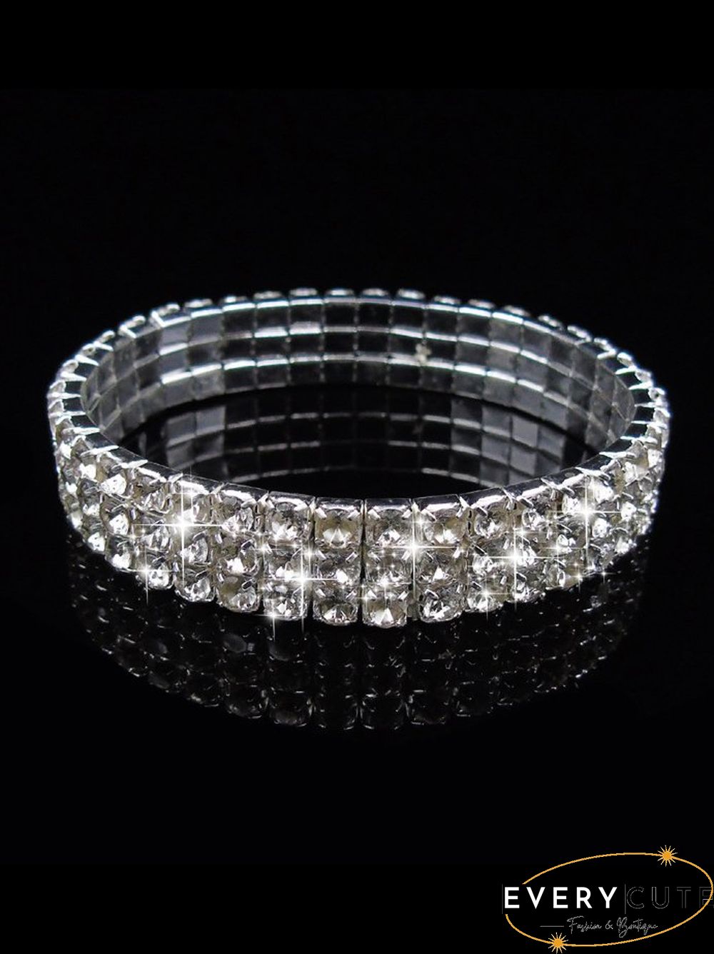 1-5 Row Full Drill Stretch Bracelet Party Bracelet