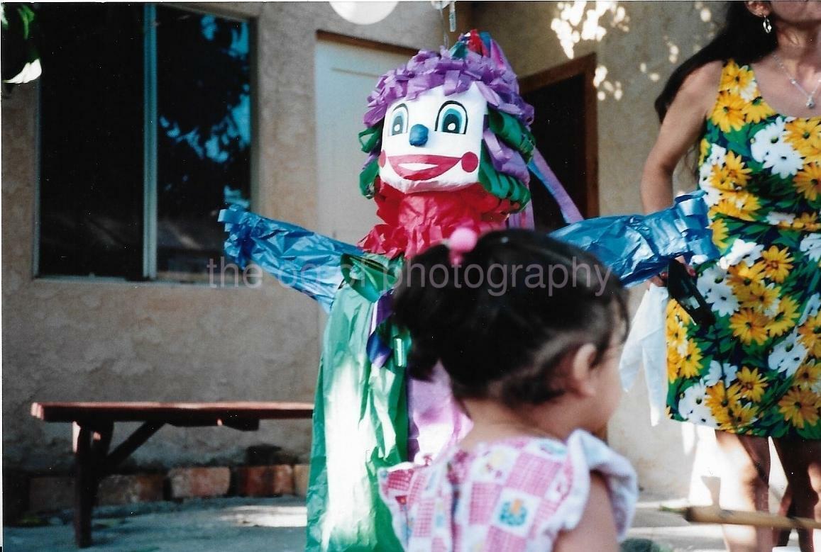 Pinata Party FOUND Photo Poster painting ColorOriginal Snapshot VINTAGE 13 24 Y