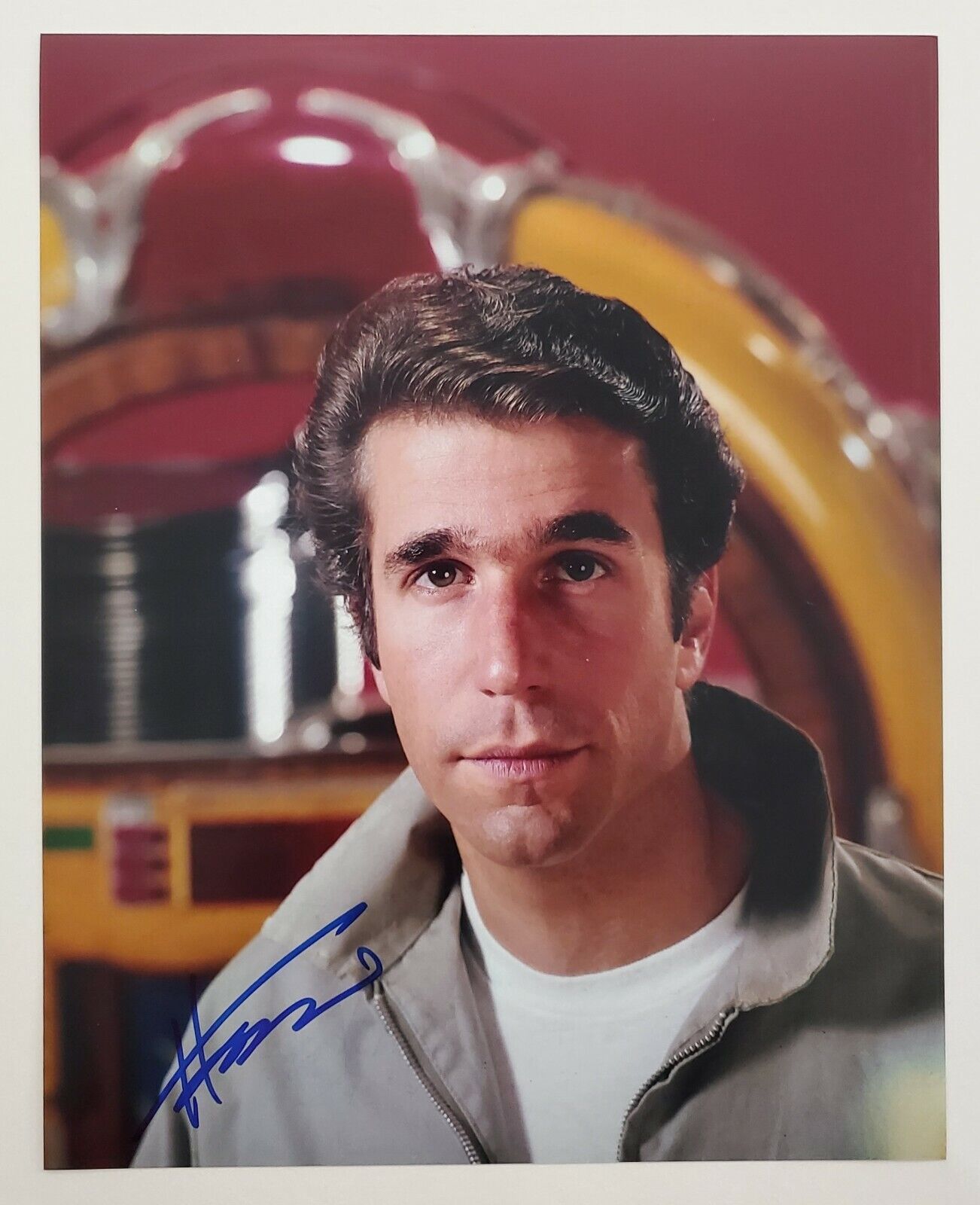 Henry Winkler Signed Happy Days 8x10 Photo Poster painting The Fonz Waterboy Scream Actor RAD