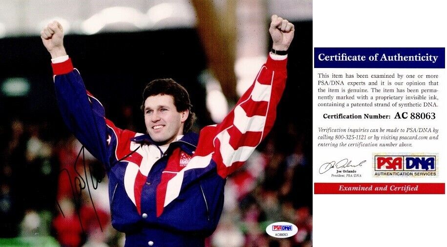 Dan Jansen Signed - Autographed Olympic Speed Skating 8x10 Photo Poster painting - PSA/DNA COA